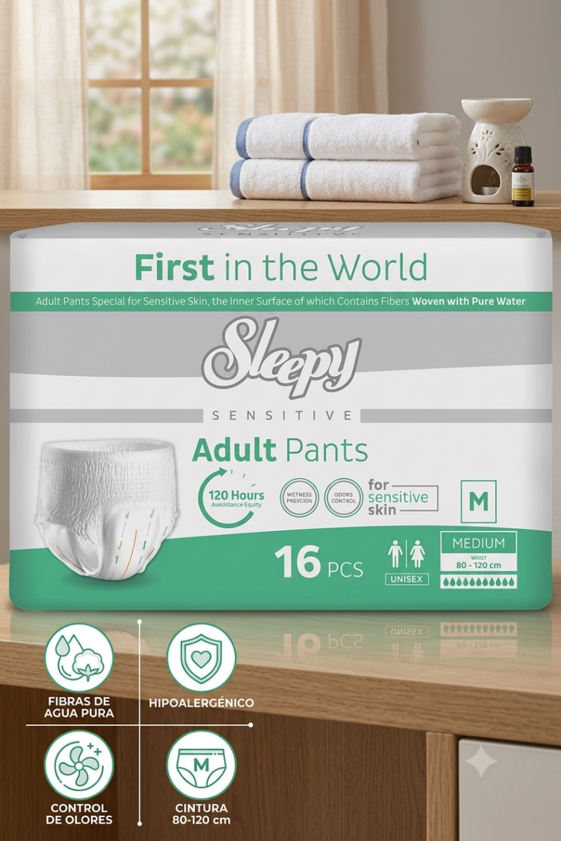 Sleepy Sensitive Adult Pants – Talla M (16 unidades)