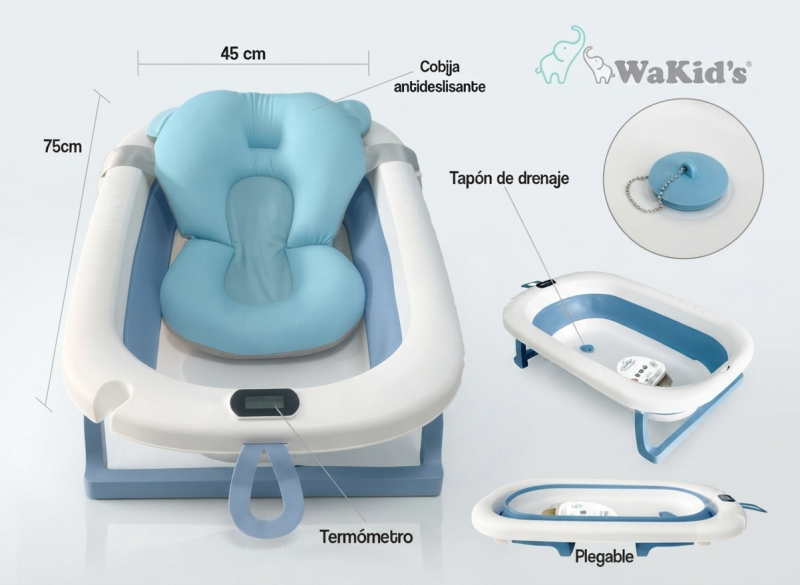 set de bañera plegable WaKid’s