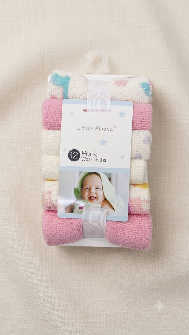 Set de paños de bebé – Little Alpaca® 12 Pack