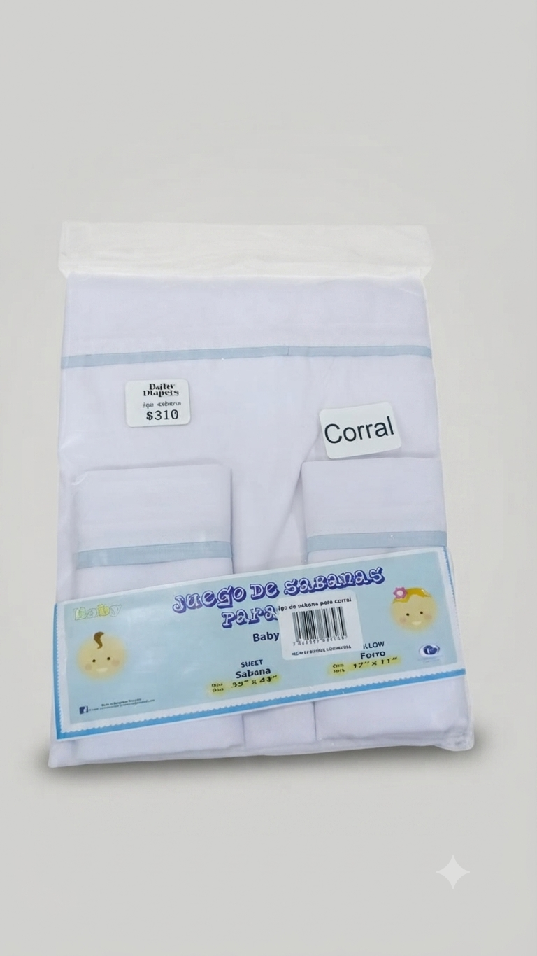 JUEGO DE SABANAS PARA CORRAL