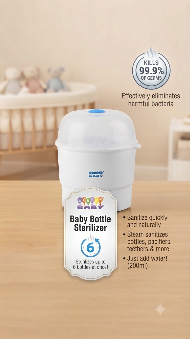 ESTERILIZADOR DE BIBERONES PARA BEBE