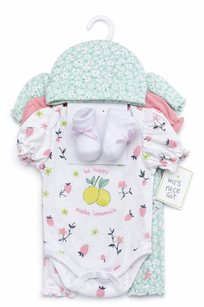 SET 3 BODY MAS BOTINES  - GORRO PARA BEBE NIÑA