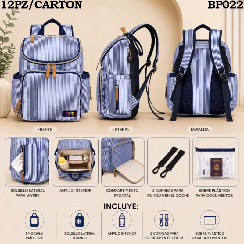 MOCHILA PAÑALERA WB BP022