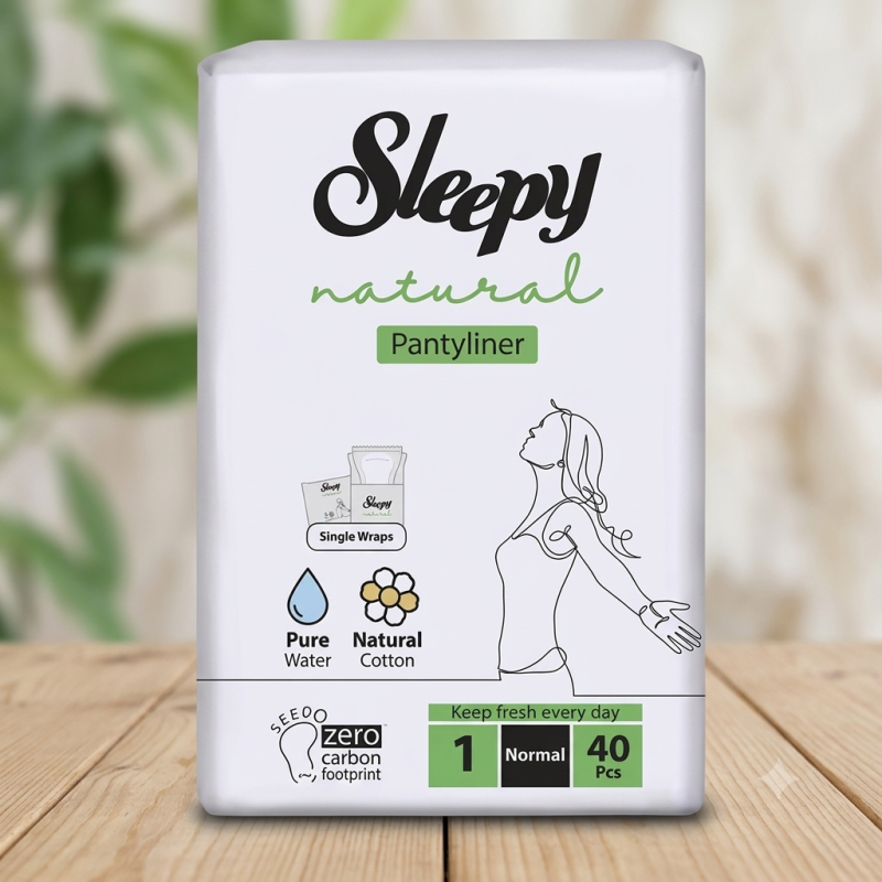 SLEEPY NATURAL PANTYLINER 40 PCS