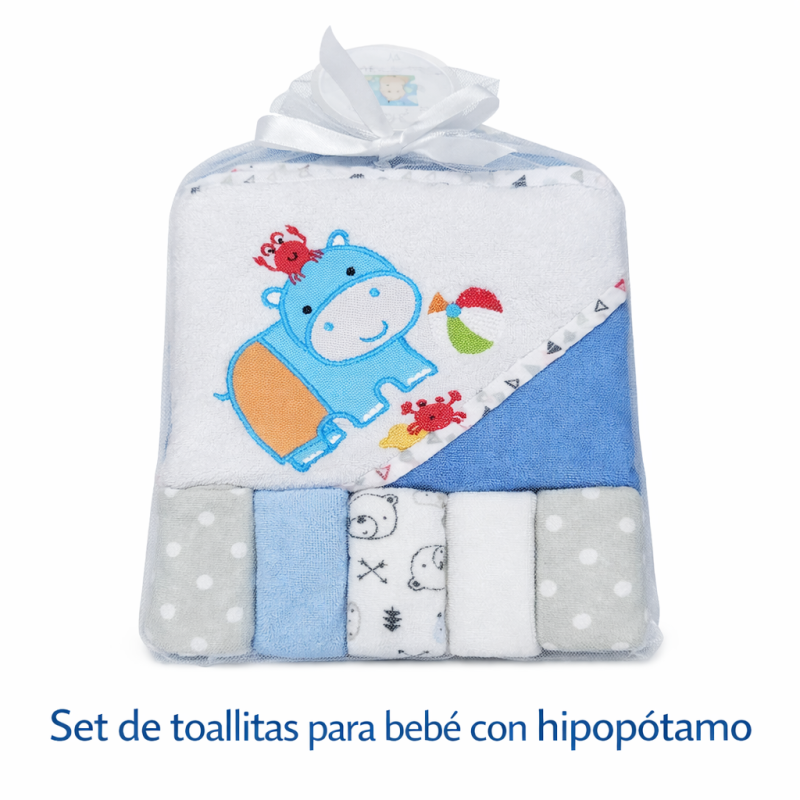 SET TOALLAS PARA BEBE 6 PCS