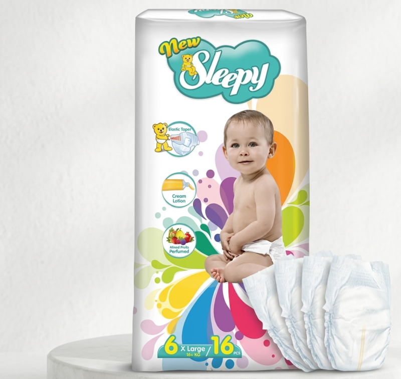 Pañales New Sleepy – Talla 6 X-Large (14 piezas)