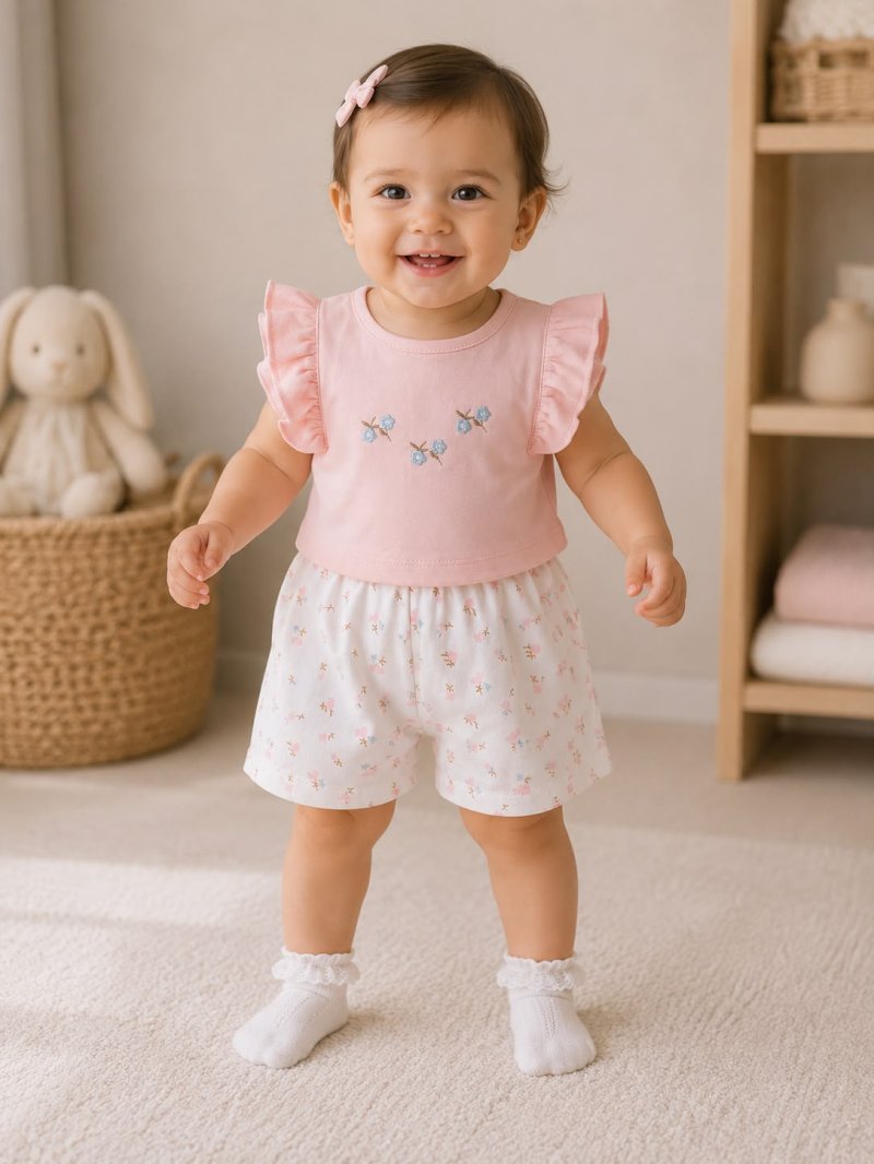 CONJUNTO PARA BEBE NIÑA 2 PCS
