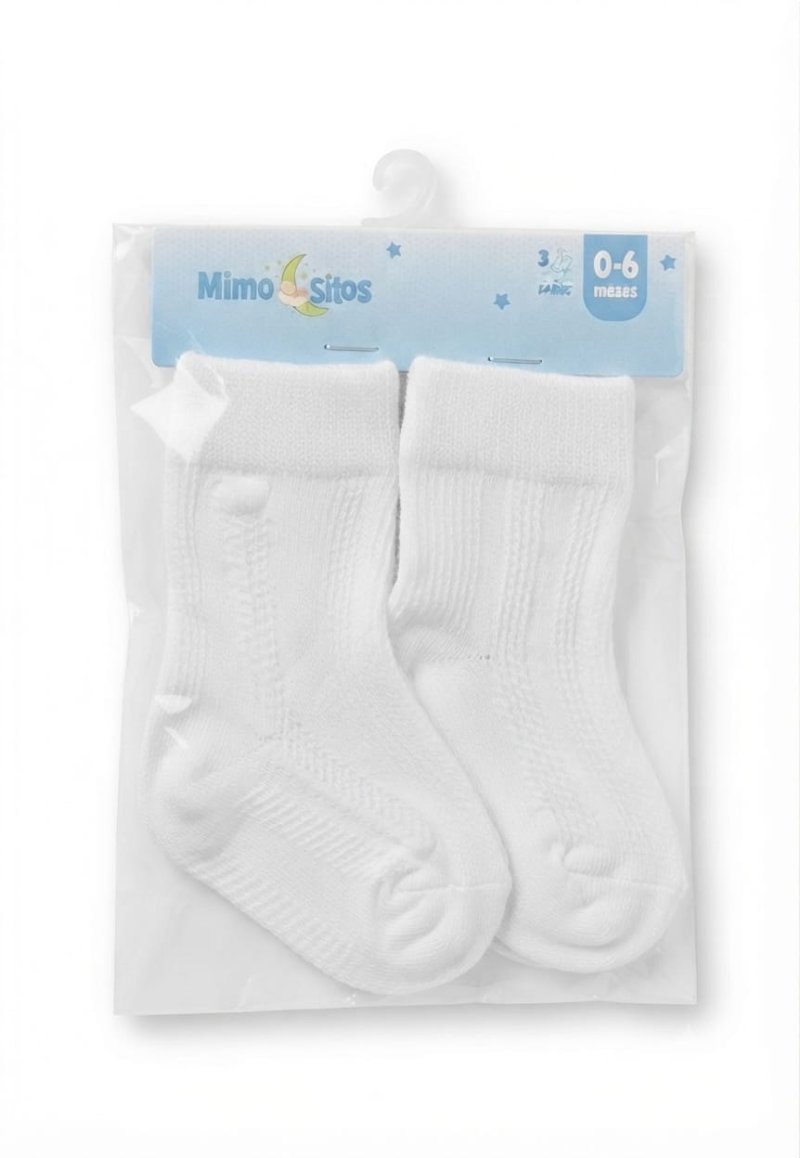 SET MEDIAS PARA BEBE BLANCA