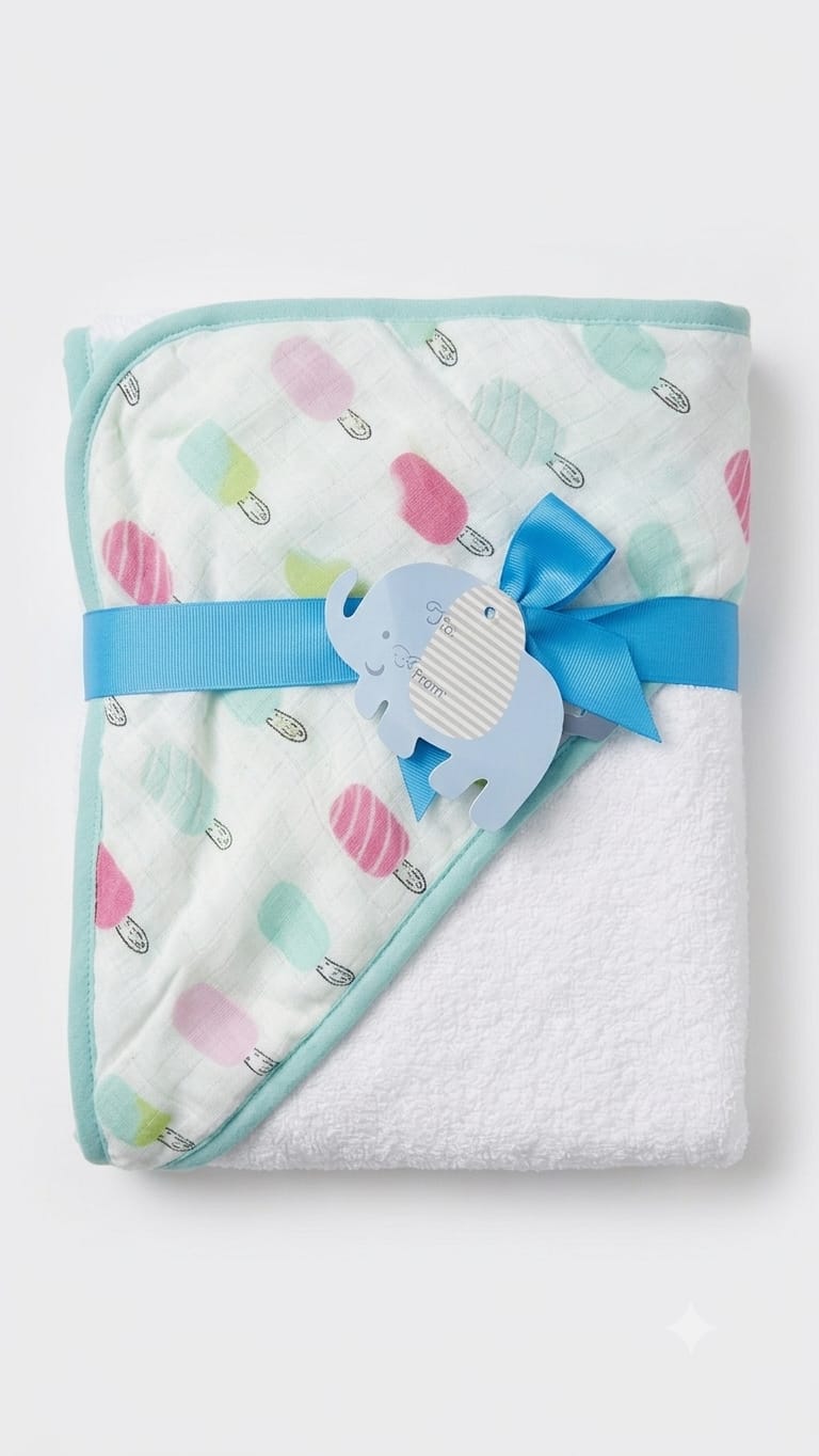 TOALLA PARA BEBE CON CAPUCHA