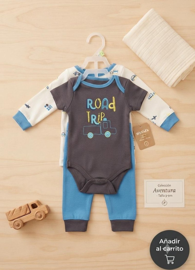 SET 3 PCS PARA BEBE
