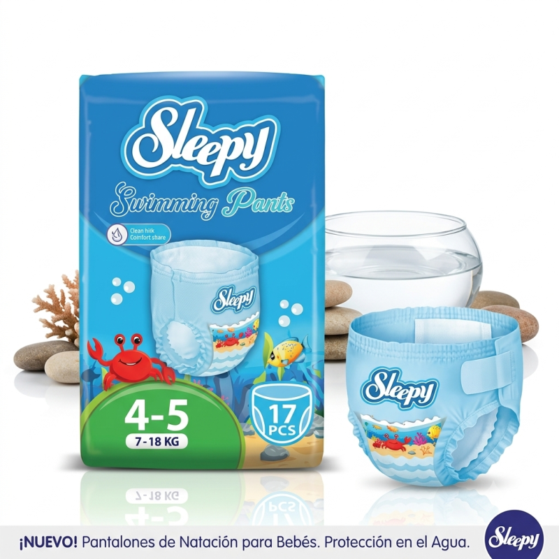 Sleepy Swimming Pants 4-5  7-18 KG  17 PCS