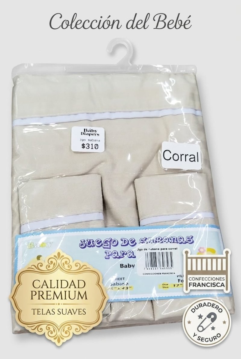 JUEGO DE SABANAS PARA CORRAL