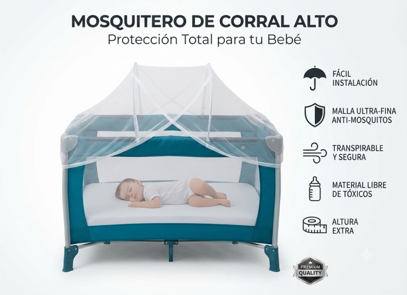 MOSQUITERO TIPO ARCO PARA CORRAL OH CUNA