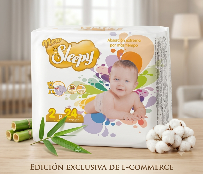 Pañales New Sleepy – Talla 2 (Midi) 24 PCS