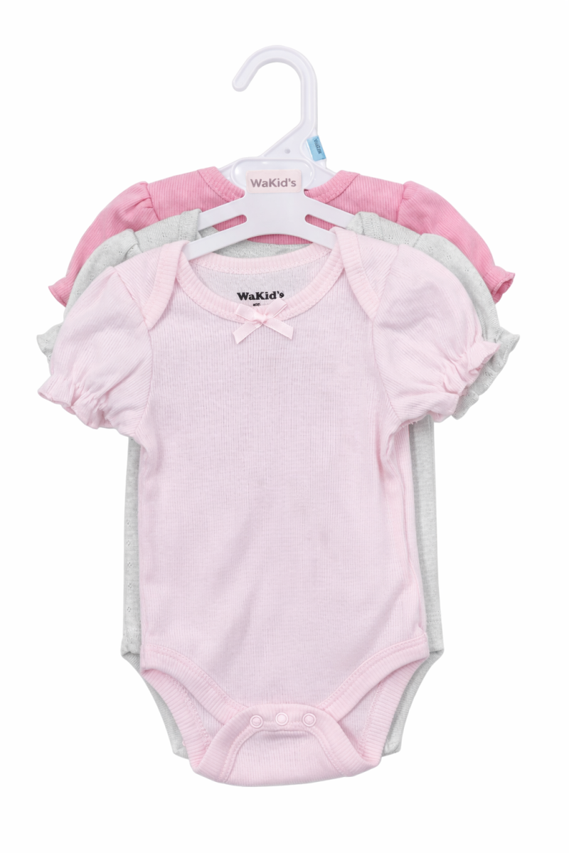 SET 3 PZS DE BODY PARA BEBE NIÑA